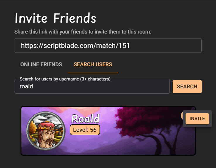 Invite your friends